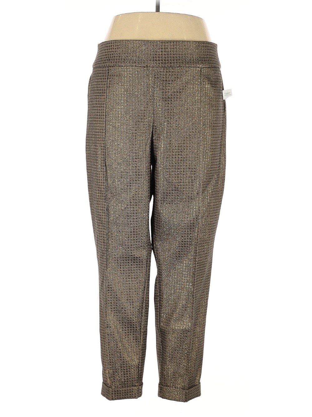 NWT Lord & Taylor Kelly Pull On Metallic Bronze Pants Size 24W
